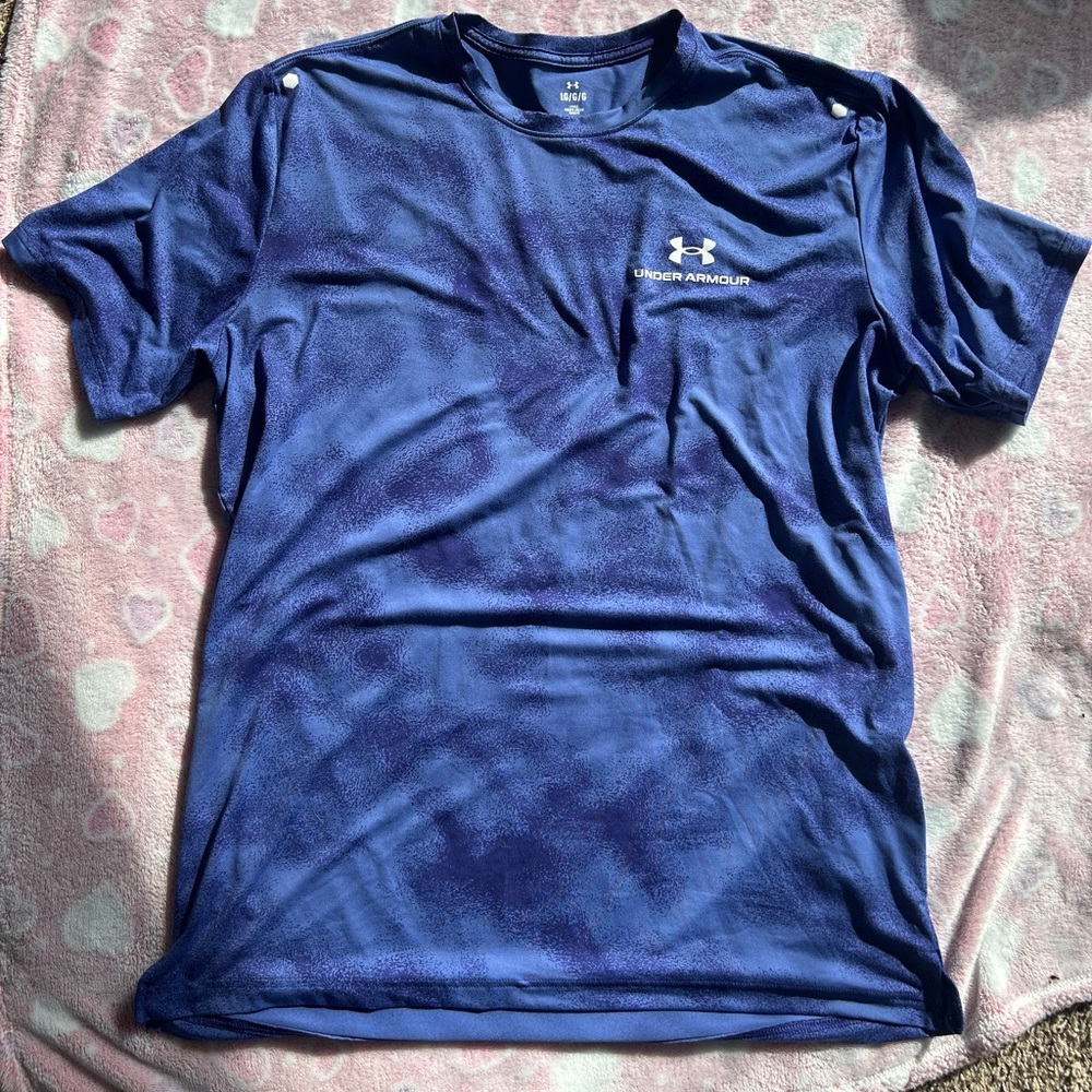 Under Armour Men’s Rush Energy Print Short Sleeve Loose Shirt size Large